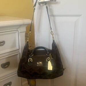 Coach Purse, canvas monogram bag